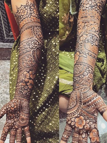Shaikh Yasmeen - Bridal Mehendi Intricate Floral & Paisley Designs photo 72