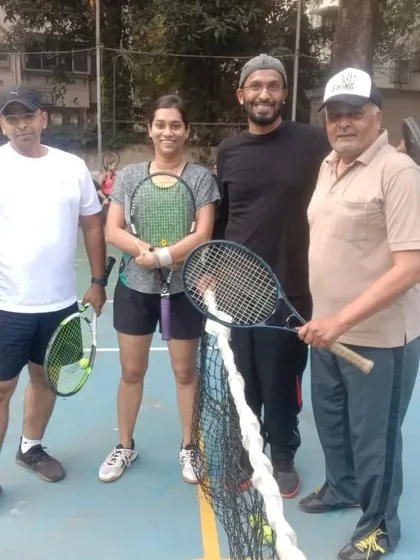 A mixed group of players at the Friendship Cup, proving that the love for the game connects everyone.