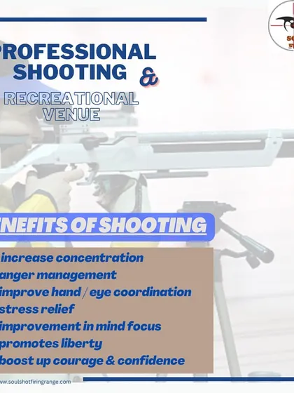 A list of the many benefits of shooting, from increased concentration and anger management to stress relief and a boost in confidence.