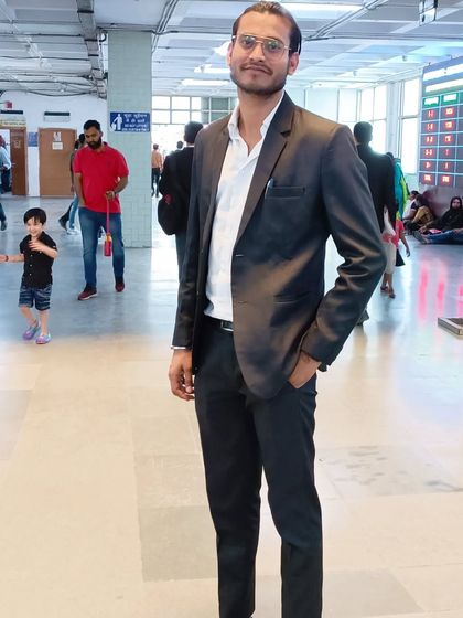 At a public place, possibly a railway station. Being authentic is my superpower.