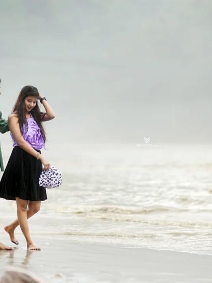 A candid walking shot on the misty riverbank during an ATV shoot. This shows the more relaxed and natural moments we can capture.