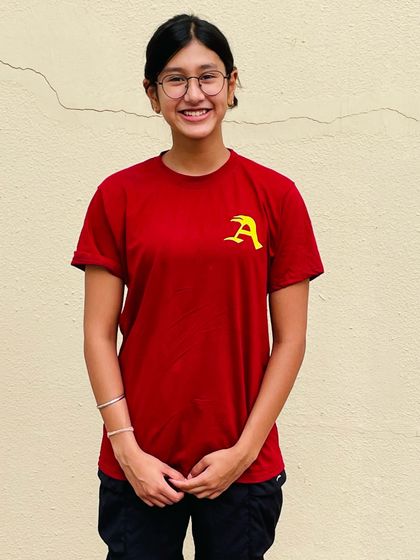 My swimmer Prapti Ghose, ready for the new season in our academy's new colors.