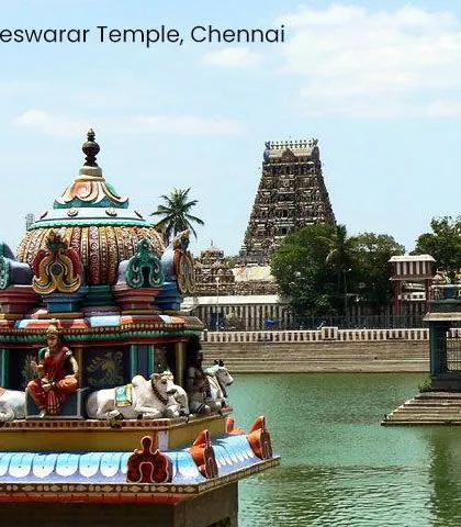 The Kapaleeswarar Temple in Chennai is where Lord Muruga received his divine weapon, the Shaktivel, from his mother Parvati to fight the demon Surapadman.