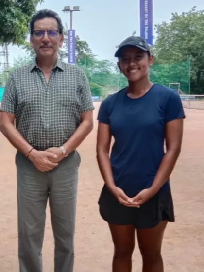 Paavani and Manshi Singh earning their first AITA and SGFI national medals, marking significant milestones in their competitive careers.
