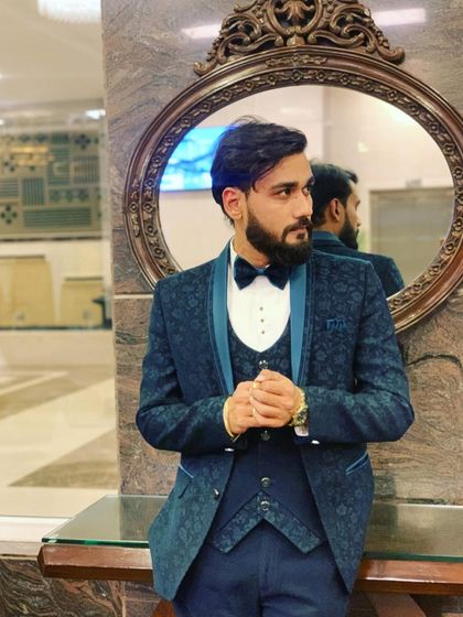 A photo from my show in Indore. The classic three-piece suit is my go-to for formal corporate events.