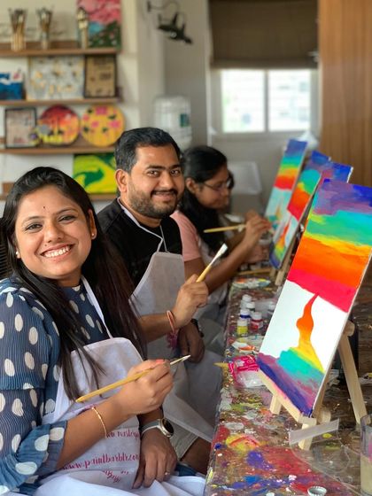 Paint Bar - Public Art Workshops & Experiences Sip & Paint: The Classic Experience photo 4