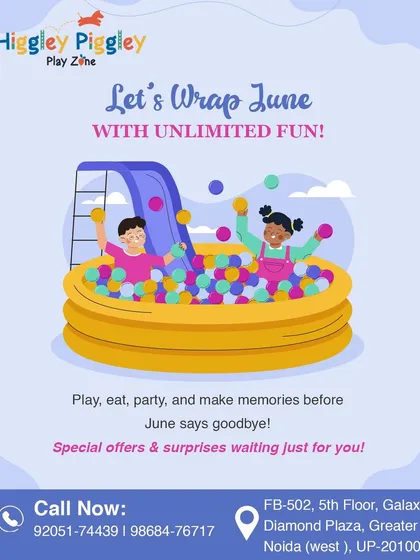 Let's wrap up the month with unlimited fun! We often have special offers and surprises to make your visits even more exciting.