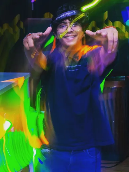 Caught in 4K. A fun, motion-blur shot that shows the energy and movement of a wild night.