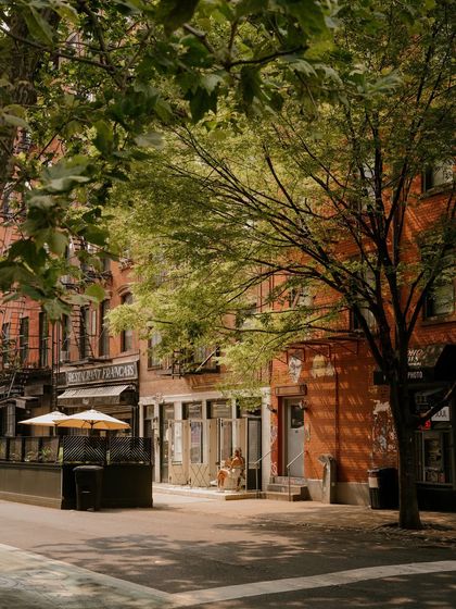 A quiet street corner in New York, captured during a walk with my Leica Q3. Street photography is about finding beauty in everyday moments.