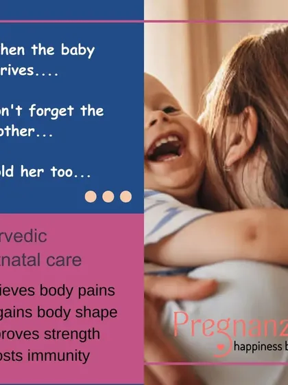 We believe that when a baby arrives, the mother needs just as much care and attention. Our Ayurvedic postnatal care program is designed to support you completely, helping to relieve body pains, regain strength and shape, and boost your immunity during this crucial recovery period.