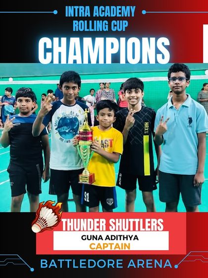 Manoj Kumar - Badminton Coaching for Kids & Youth Intra-Academy Rolling Cup photo 13
