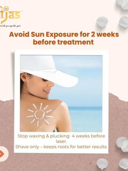 Proper preparation is key. Avoid sun exposure for two weeks before your session. You must also stop waxing or plucking four weeks prior, as the laser needs the hair root to be present in the follicle.