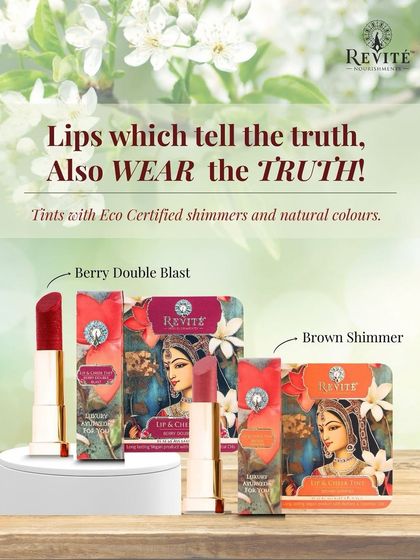 Lips that tell the truth should also wear the truth. My tints, like Berry Double Blast and Brown Shimmer, are made with eco-certified shimmers and natural colors, so you can feel good about what you wear.