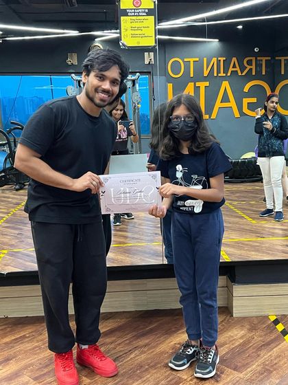 This student's dedication has paid off. We are so happy to present her with this certificate of completion for her hard work during the assessment month.