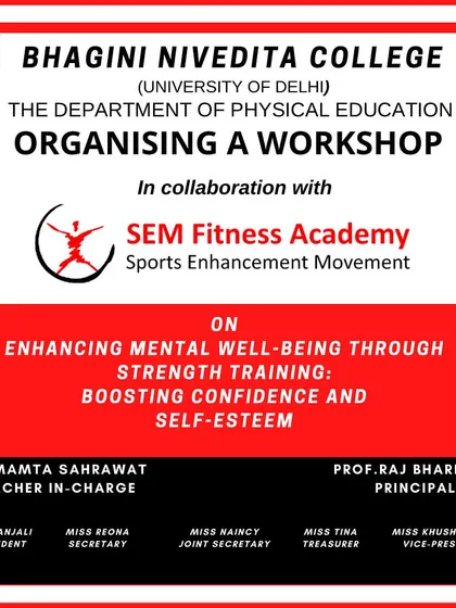 I was proud to collaborate with Bhagini Nivedita College, University of Delhi, for this impactful workshop focused on the link between strength training and mental well-being.