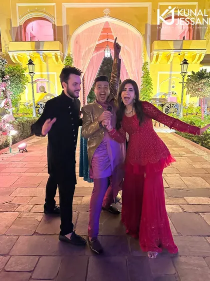 A candid, high-energy moment with the Indo-French couple in Jaipur. My goal is to become a friend who celebrates with you, not just a host who works for you.