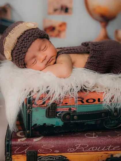 Adventure awaits this little one. This travel-themed newborn shoot is one of my most popular setups for parents who love to explore.