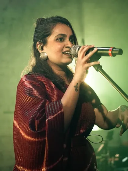 For me, music is a conversation. This close-up from a live show captures the intensity and passion I pour into every performance. It’s about connecting with you, note by note, and sharing a real, honest moment together.