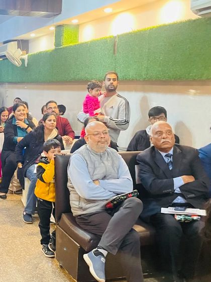 The audience, filled with proud parents and guests, enjoying the performances at our winter event.