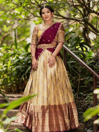 The full look, exuding grace and tradition.