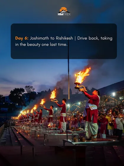 Day 6 of Kuari Pass: We drive back to Rishikesh, taking in the beauty of the Ganga aarti one last time.
