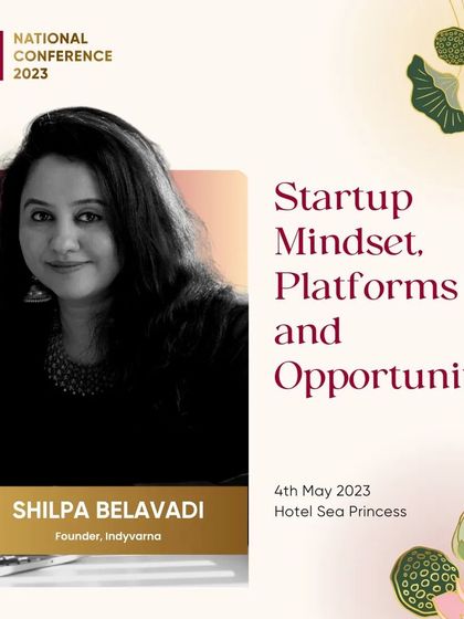 This graphic announced my session on "Startup Mindset, Platforms and Opportunities" at the IMPA National Conference 2023, a topic I am deeply passionate about as an entrepreneur.