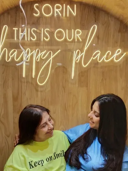 "This is our happy place." A mother and daughter enjoying the warm and welcoming atmosphere that I've cultivated at Sorin.