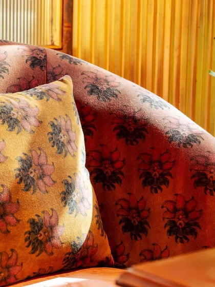 Even our seating is a work of art. The intricate floral patterns on our plush cushions and sofas add to the symphony of cultures that enchants you from the moment you step inside.