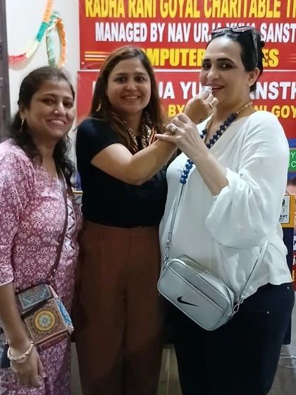 Celebrating Teachers' Day with the team at Nav Urja Yuva Sanstha. Sharing a piece of cake is a small way to build connections and celebrate our collective efforts in community education.