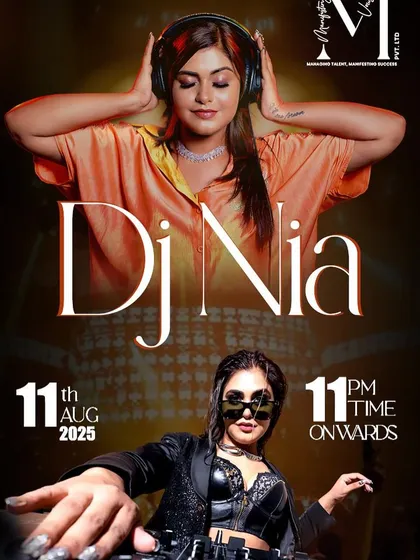 A look at my official poster for a live Bollywood and Punjabi night in Delhi. This captures my professional branding and the high-energy sets I'm known for.