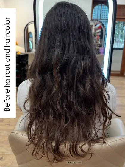 All you need is your hair done. This transformation to a beautiful biscuit brown with caramel drizzle is the perfect mood booster.