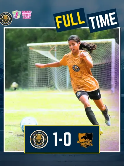 We clinched a hard-fought 1-0 victory in this match. This graphic shows the final score, celebrating a crucial win for the team.