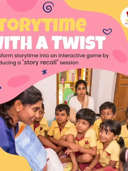 Storytime with a twist! We transform reading into an interactive game with "story recall" sessions, where children are encouraged to remember details and characters, enhancing their concentration and comprehension.