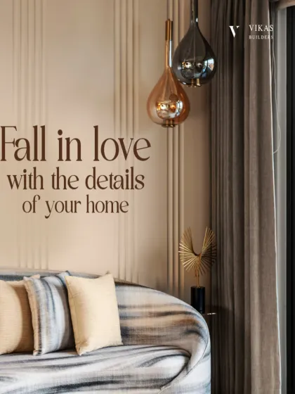 We encourage you to fall in love with the details of your home. The finer touches, like these unique pendant lights and textured upholstery, are what make a space uniquely yours.