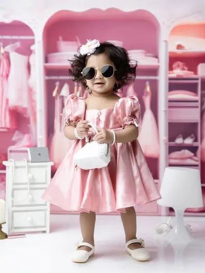 This little fashionista is ready to take on the world. Our pink closet theme is perfect for the stylish toddler, complete with a mini handbag and sunglasses.