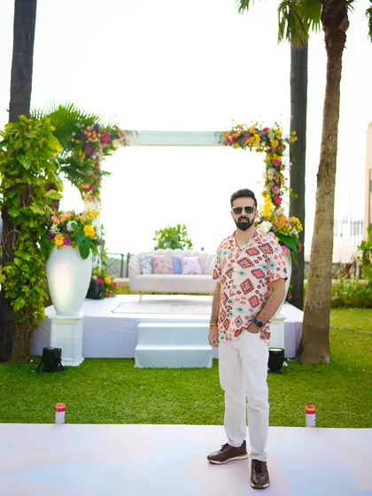 My look for a carnival-themed wedding event at the beautiful Taj Land's End. Ready for some sun, fun, and celebration.