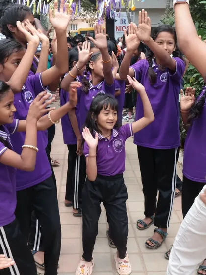 This smile says it all. For us, the joy of the children we work with is the driving force behind everything. This is why we volunteer our weekends to bring festivals like Tandav to life.