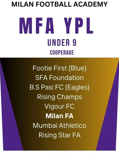 We build talent from a young age. Our Under-9 team is proud to compete in the MFA YPL at Cooperage.