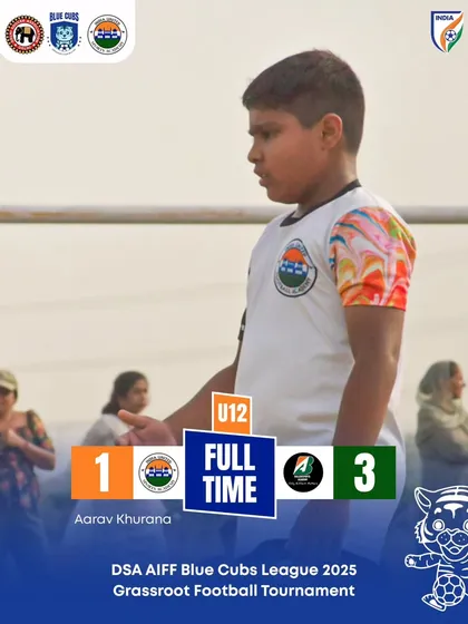 Aarav Khurana scored for our U12 team in a tough match, showing great spirit despite the result.