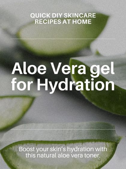 You can easily boost your skin's hydration at home with this simple DIY recipe. Using my pure Aloe Vera gel as a base for a natural toner is a quick and effective way to refresh your skin.