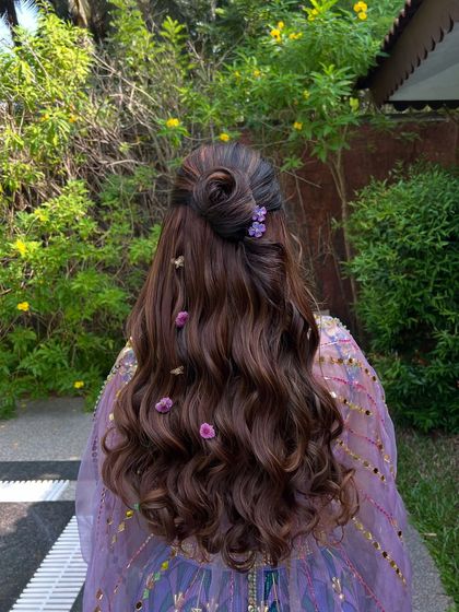 Playful Mehendi & Haldi Hair photo 20