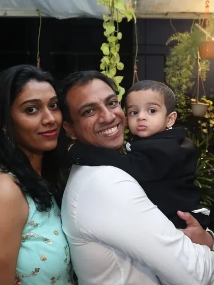 A beautiful family portrait from a first birthday celebration held at our Terrace Garden.