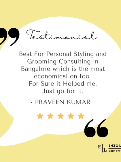 Nothing makes me happier than seeing my clients feel confident and stylish. This testimonial from Praveen is a perfect example of the transformation we can achieve together.