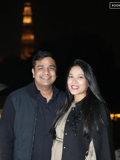Capturing smiles against the historic skyline. I love hosting couples and helping them make memories on our terrace, especially on celebratory nights like Valentine's.