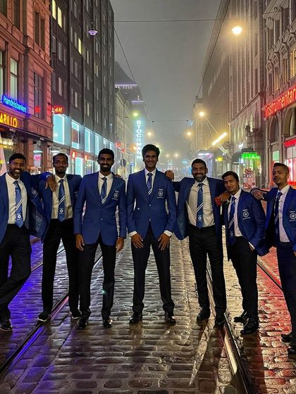 Team India taking over the streets of Helsinki. Wearing the blue blazer and representing our country is a feeling that is second to none. These are the moments of unity and pride off the court.