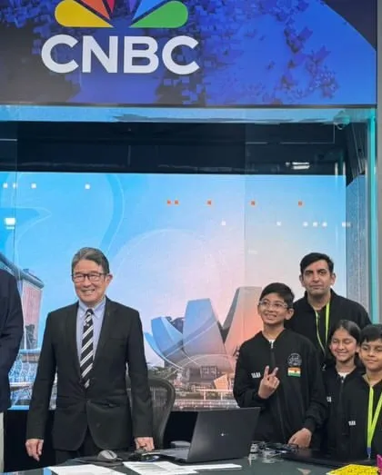 We are incredibly proud when our students apply their communication skills beyond the classroom. Here is one of our dedicated students confidently handling a CNBC interview after his team secured a top prize at the World Robotics Competition.