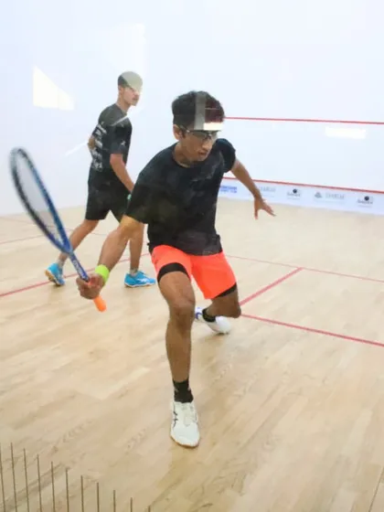 A player lunges for a tough shot during the GSC Open. We capture high-quality photos and videos to document the incredible athleticism on display.