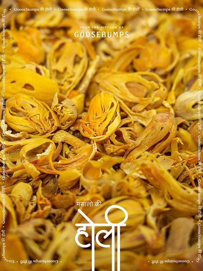 The delicate, lace-like structure of mace (javitri). This spice, with its warm and slightly sweet flavour, is an essential component in many of my gourmet garam masalas.