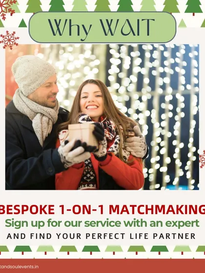 Sharing the magic of the holiday season with someone special. My service helps you find a partner to create new traditions with.