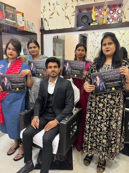 A group of my students from a UP workshop proudly displaying their certificates after completing the course. They are now ready to take on the wedding season.